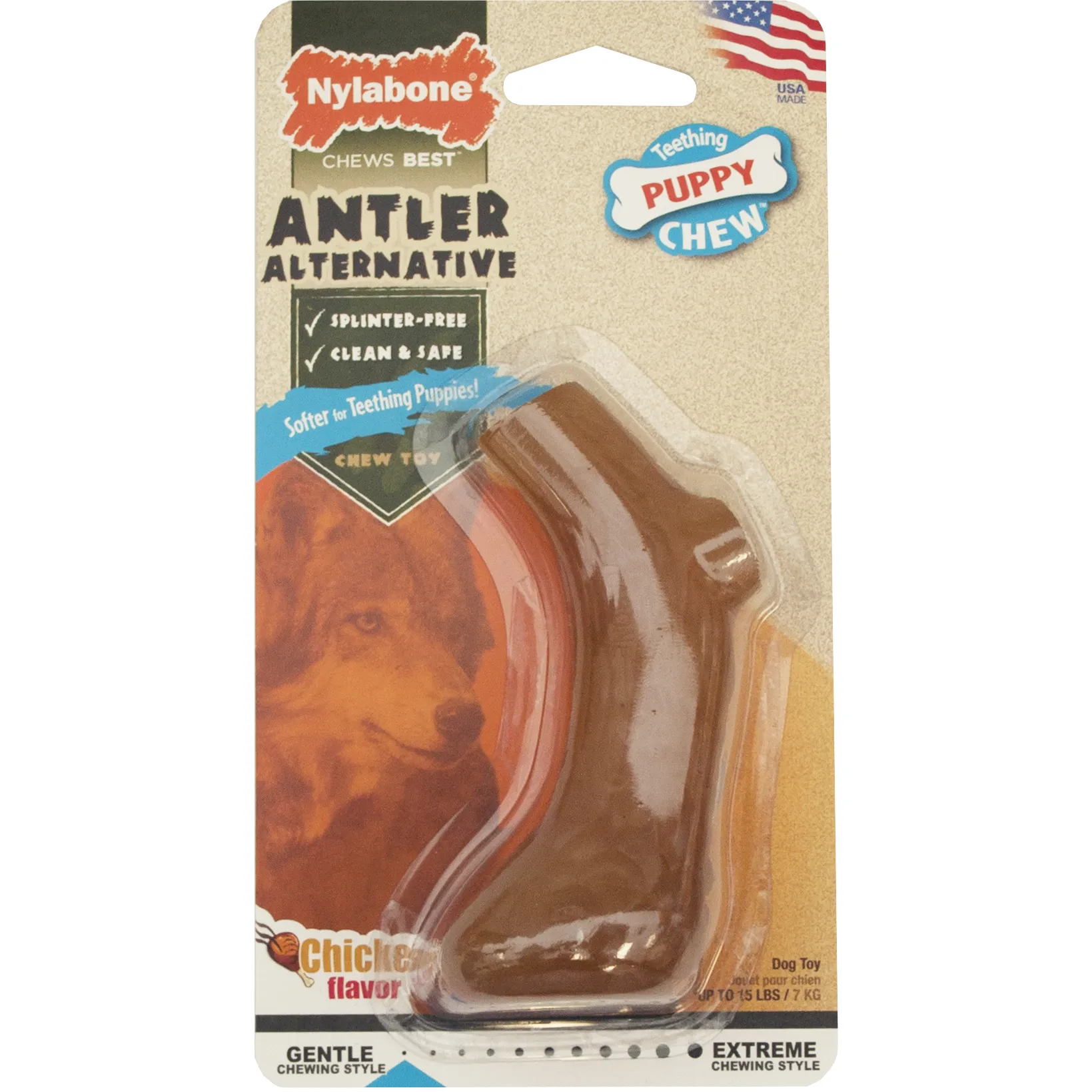 20% OFF: Nylabone Puppy Chew Antler Toy