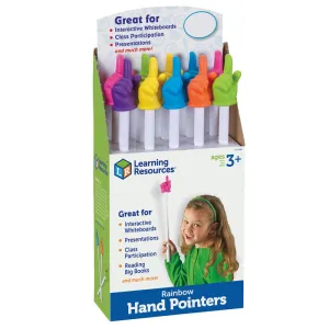 #23445 RAINBOW HAND POINTERS 10/SET POP DISPLAY