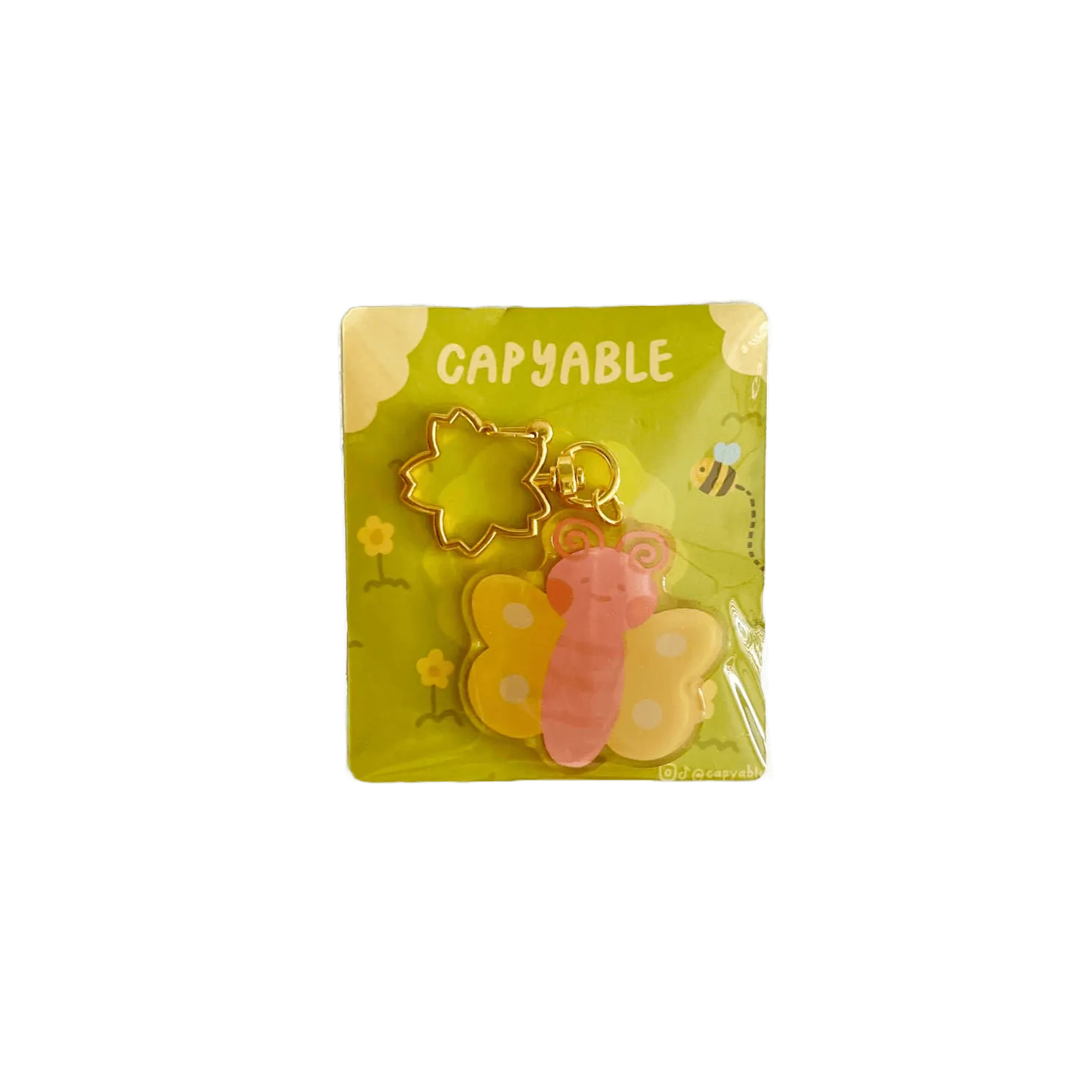 Acrylic Keychain - Butterfly Buttercup