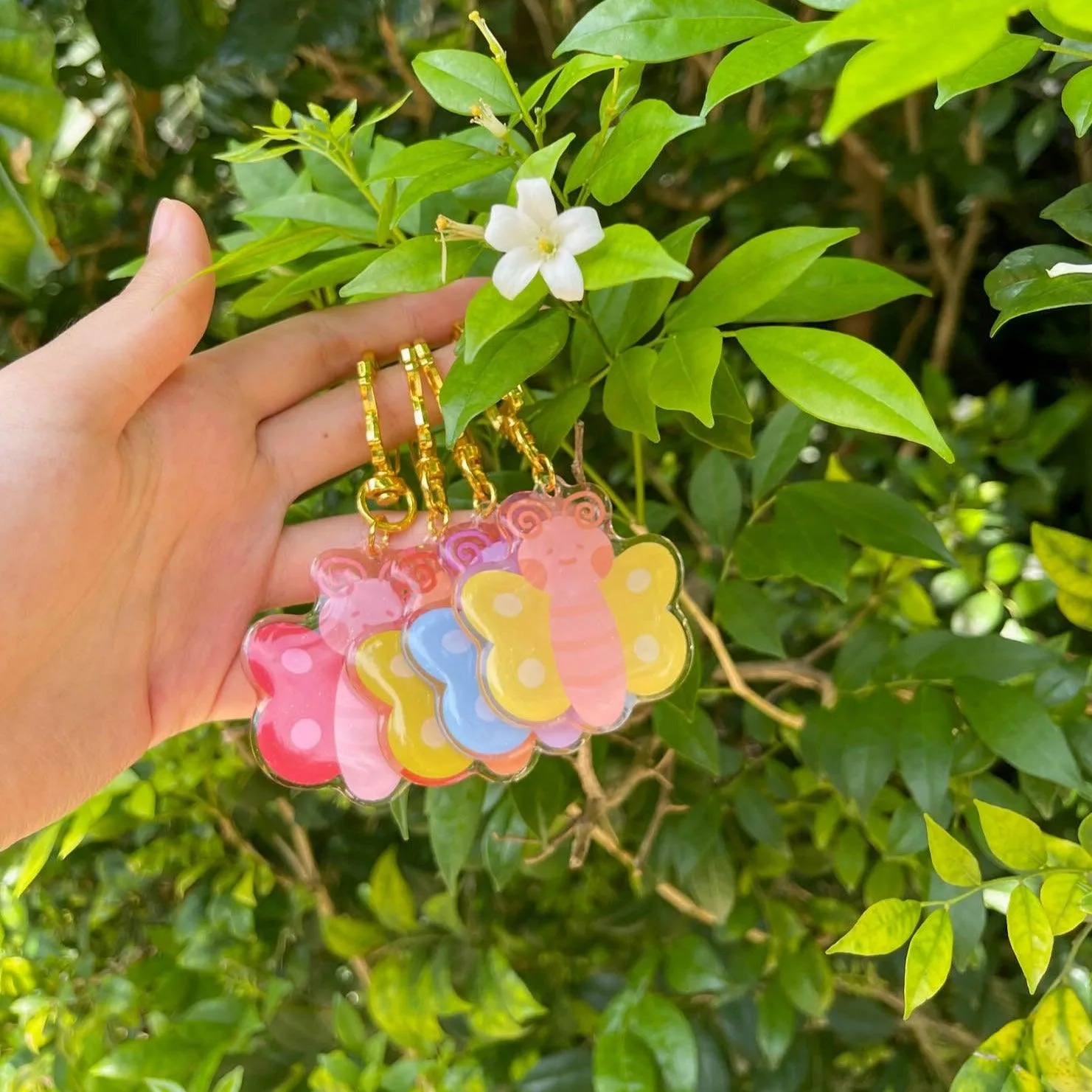 Acrylic Keychain - Butterfly Buttercup