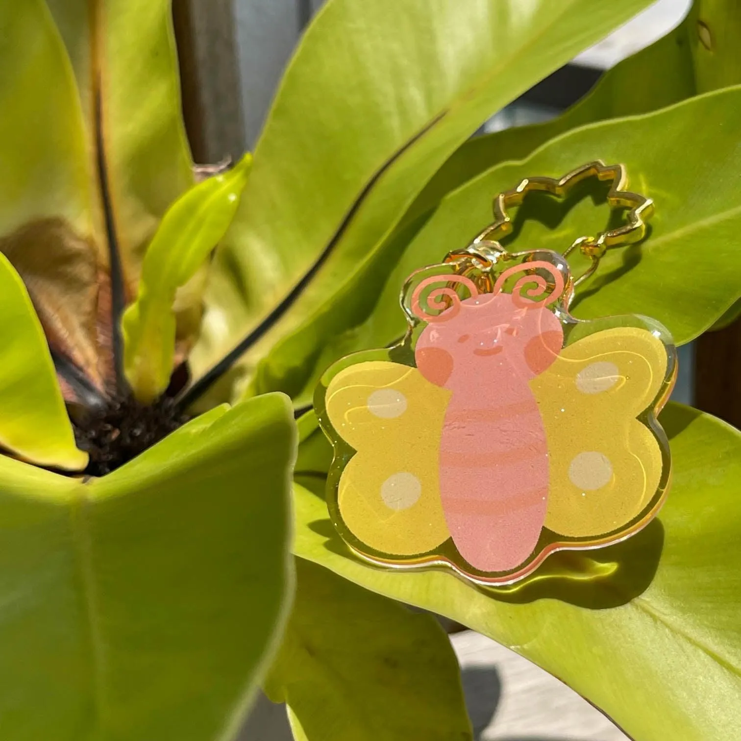 Acrylic Keychain - Butterfly Buttercup