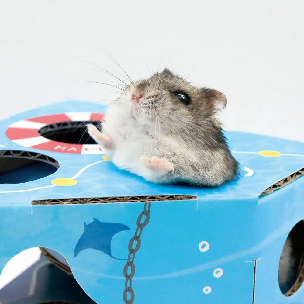 Animan Cardboard Playland for Hamsters (Sea)