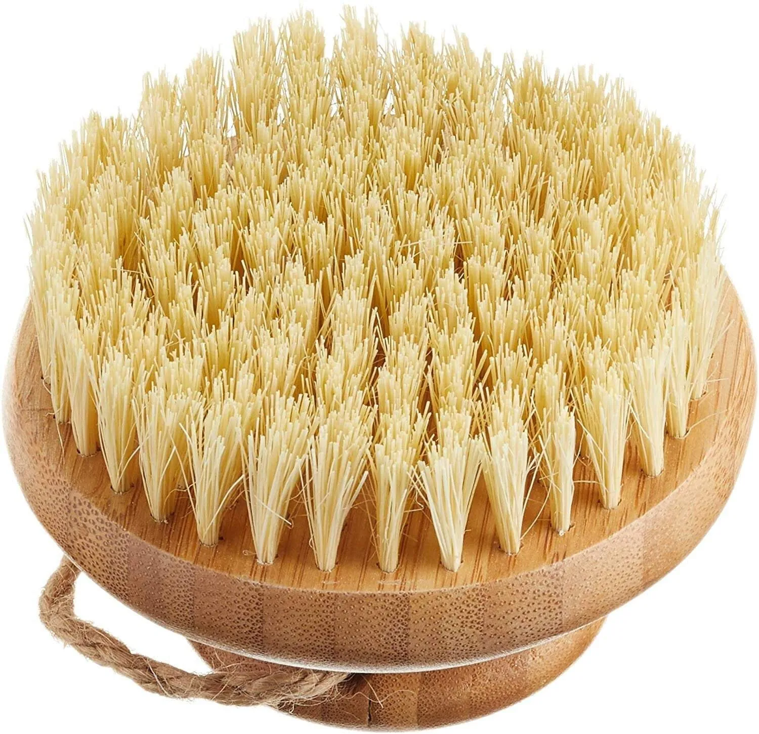 Bamboo Exfoliating Body Brush - round - Vegan