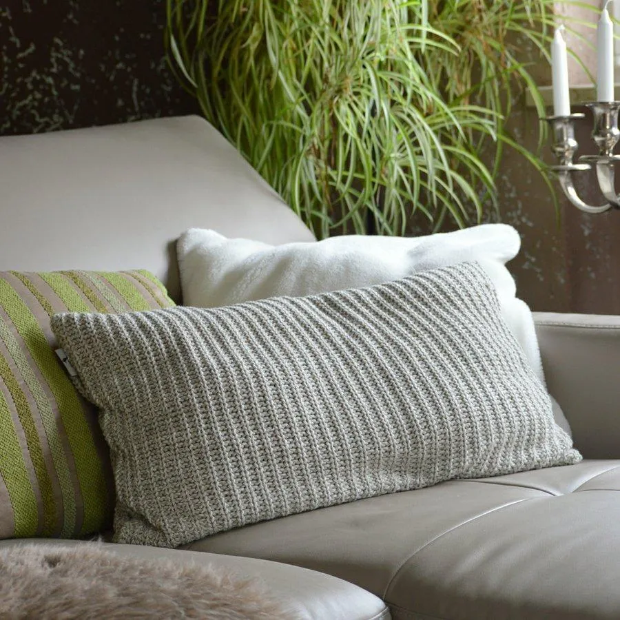 Beige Designer Cushion with Integrated 2 Litre Eco Hot Water Bottle