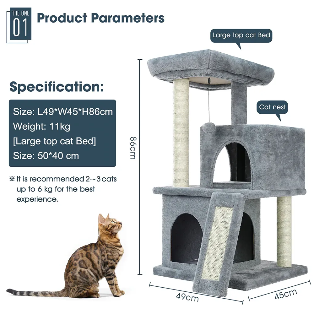 Cat Climbing Tree -  34" Cat Condo