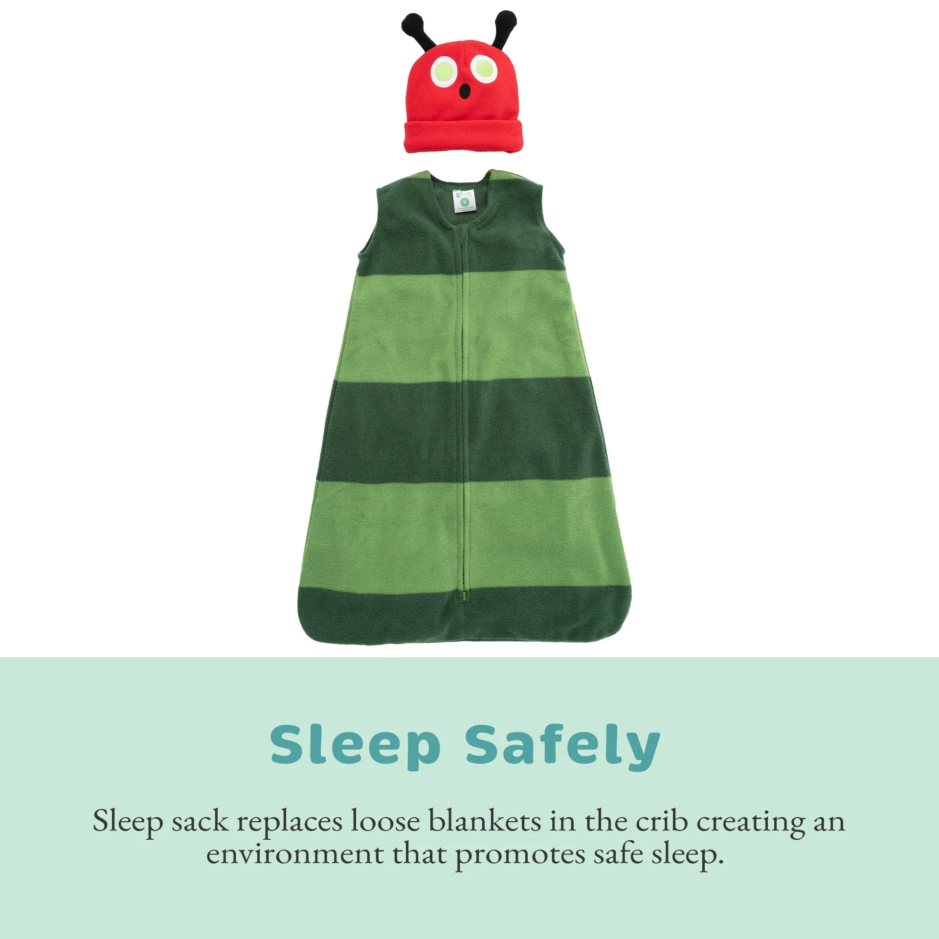 Caterpillar Fleece Wearable Blanket