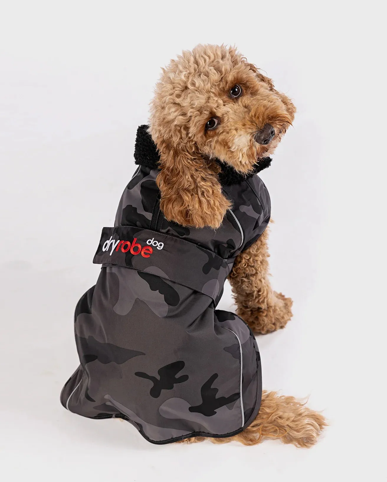 Dog Dryrobe in Camo & Black