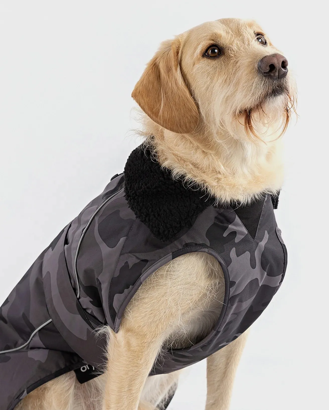 Dog Dryrobe in Camo & Black