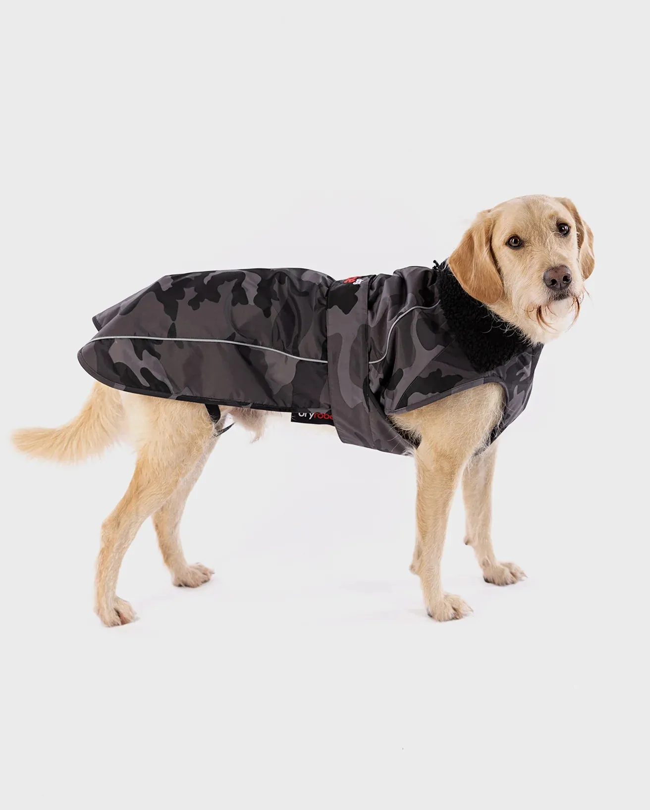 Dog Dryrobe in Camo & Black