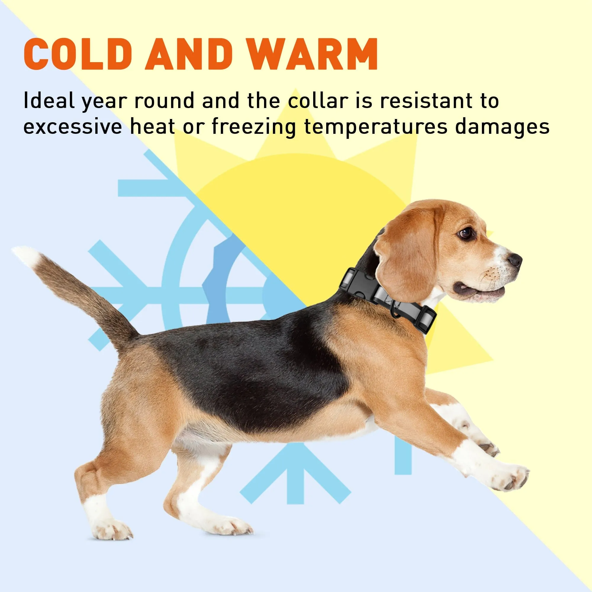 Dogline Biothane Reflective Dog Collar with Quick Release Buckle