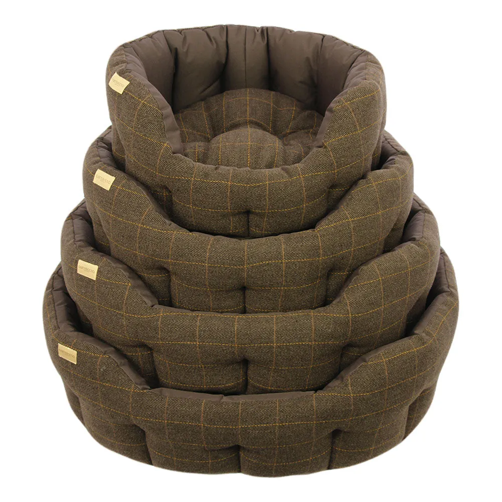 Earthbound Dog Beds Waterproof Tweed M
