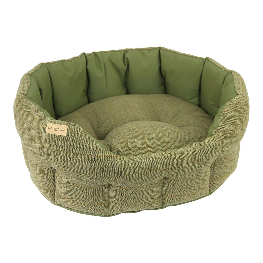 Earthbound Dog Beds Waterproof Tweed M