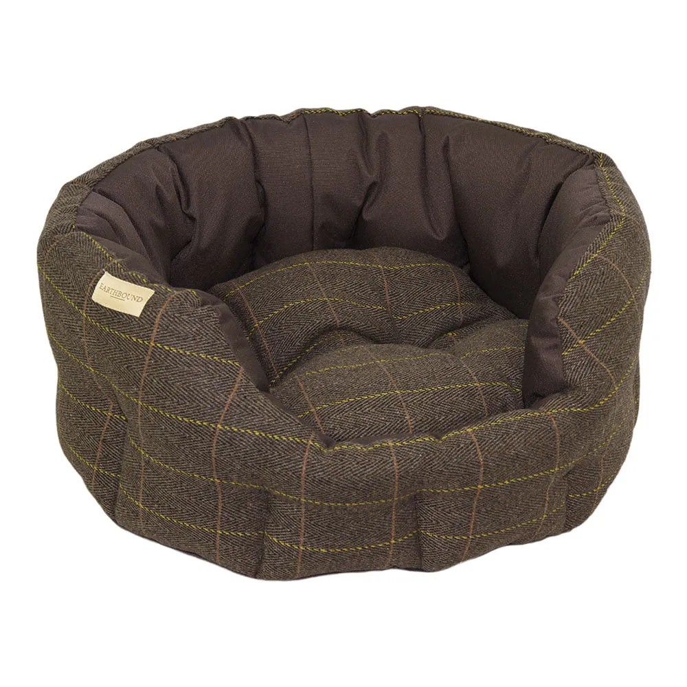 Earthbound Dog Beds Waterproof Tweed M