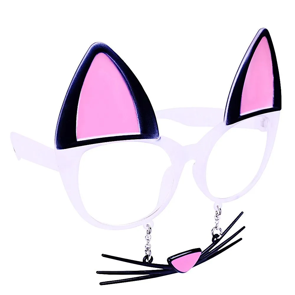 Kitty Glasses with Whiskers | Sun-Staches