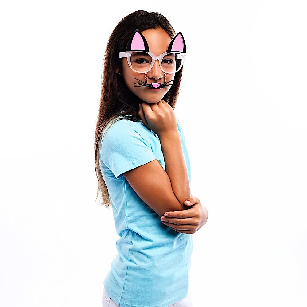 Kitty Glasses with Whiskers | Sun-Staches