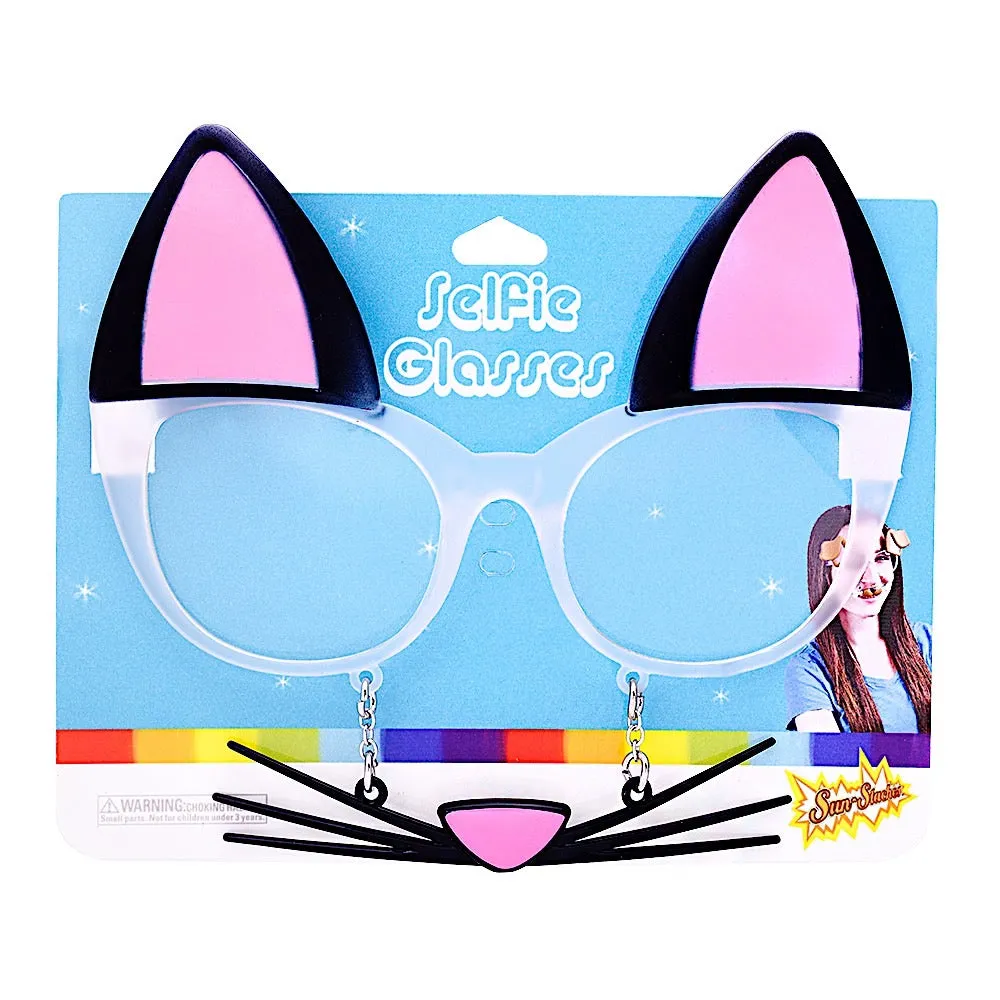 Kitty Glasses with Whiskers | Sun-Staches
