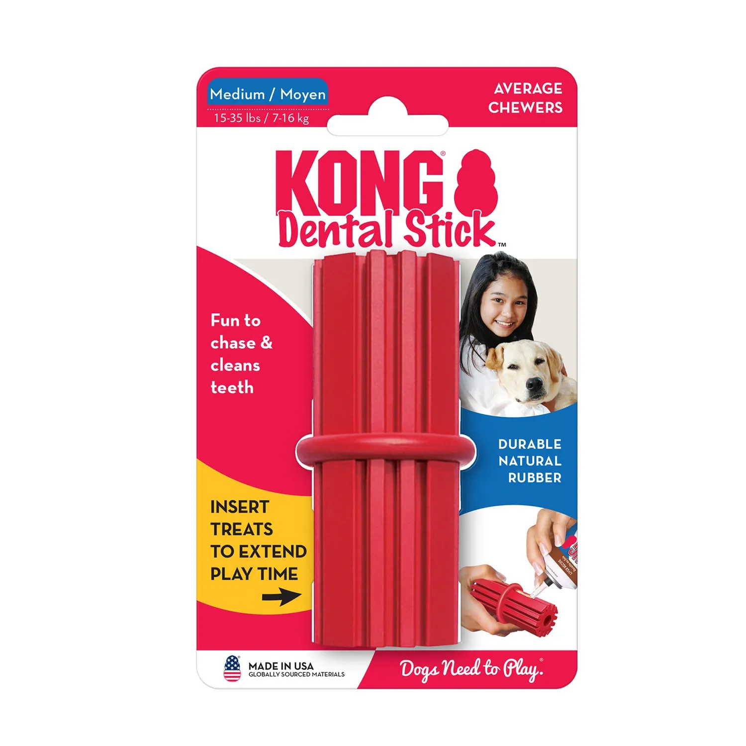KONG Dental Stick Dog Toy