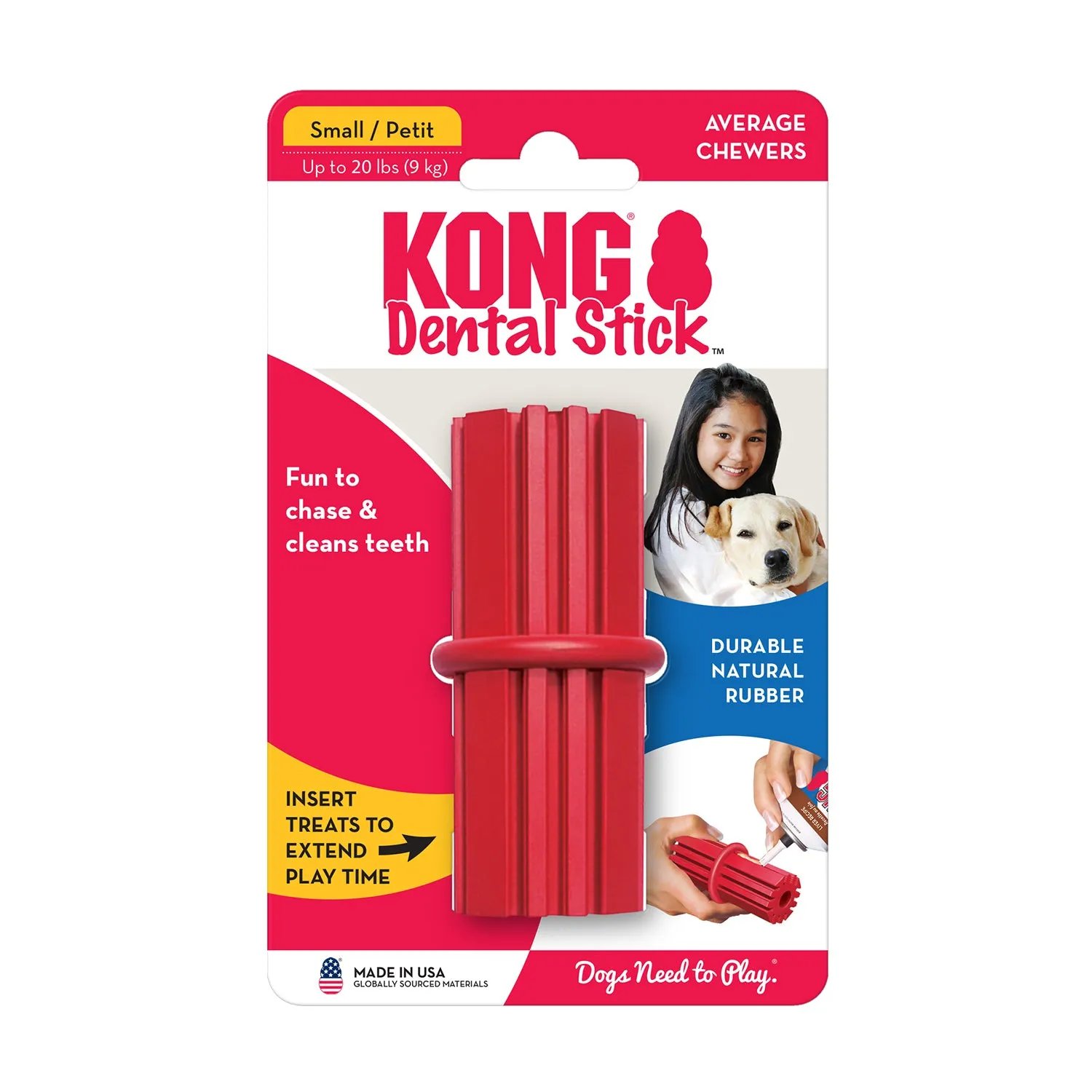 KONG Dental Stick Dog Toy