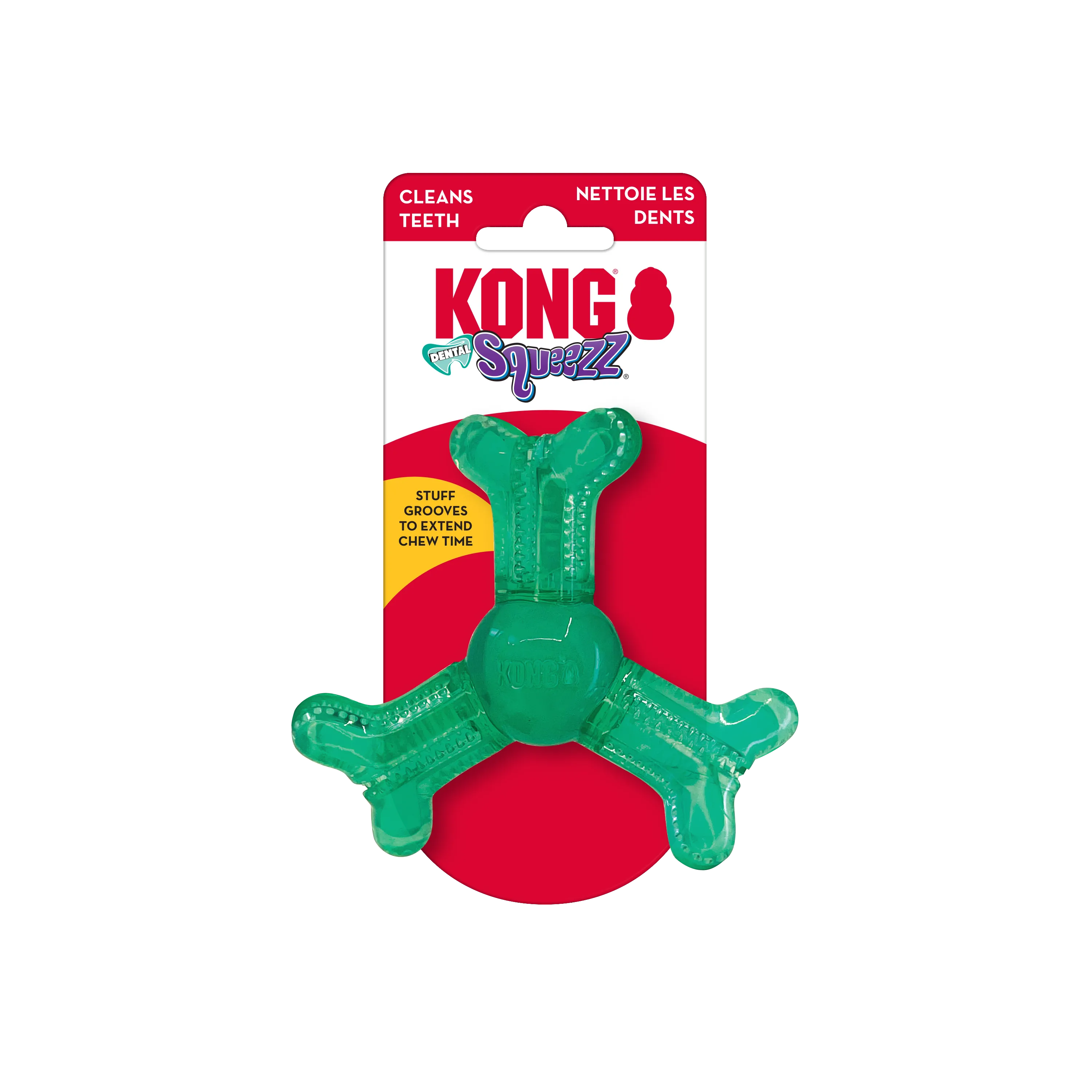 Kong Extra Small/Small Squeezz Dental Roller, Dog Toy