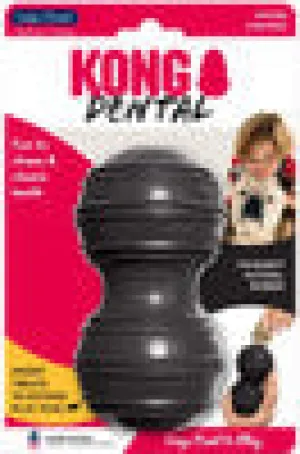 KONG EXTREME BLACK TREAT DISPENSING DENTAL DOG CHEW TOY LARGE
