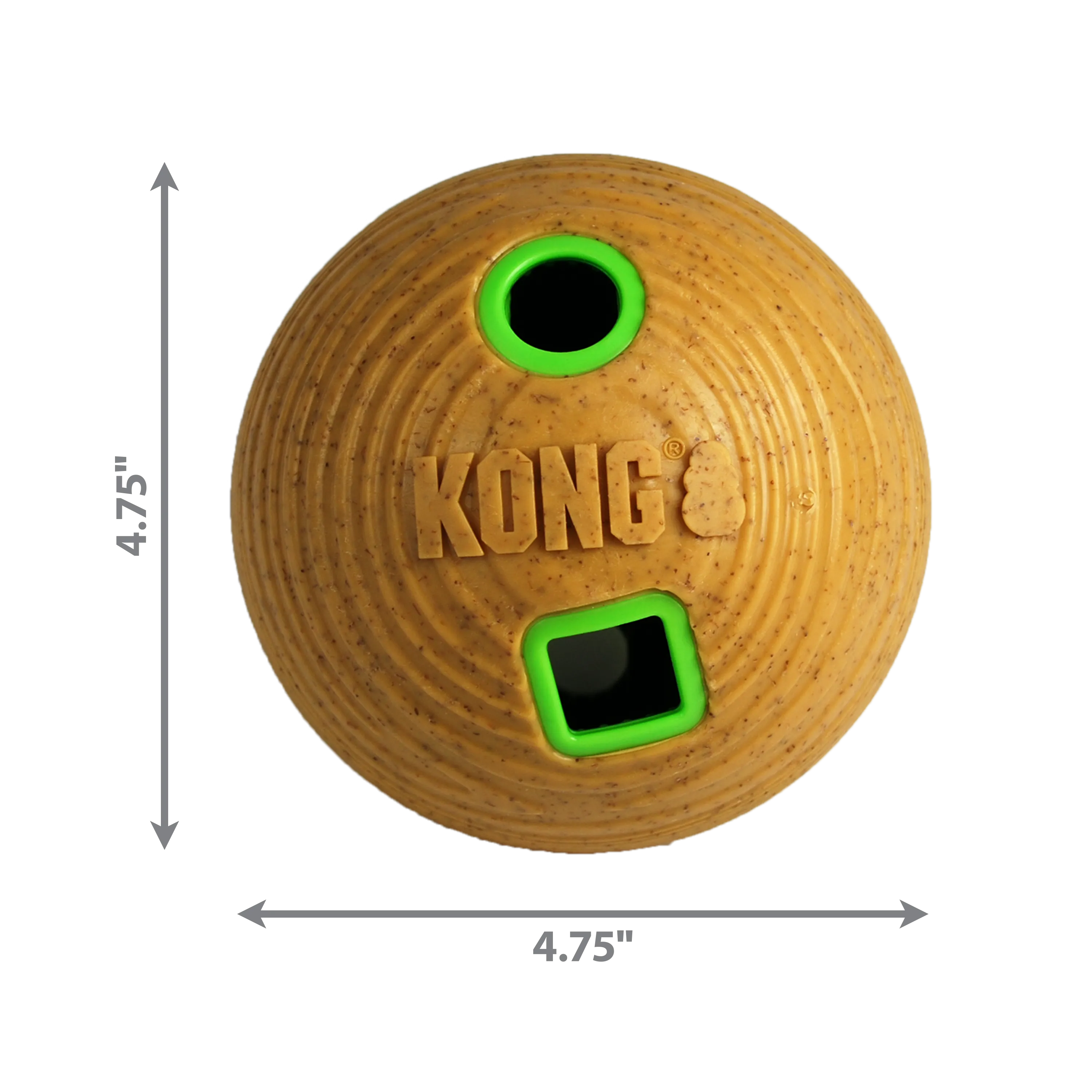Kong Medium Bamboo Feeder Ball, Dog Toy