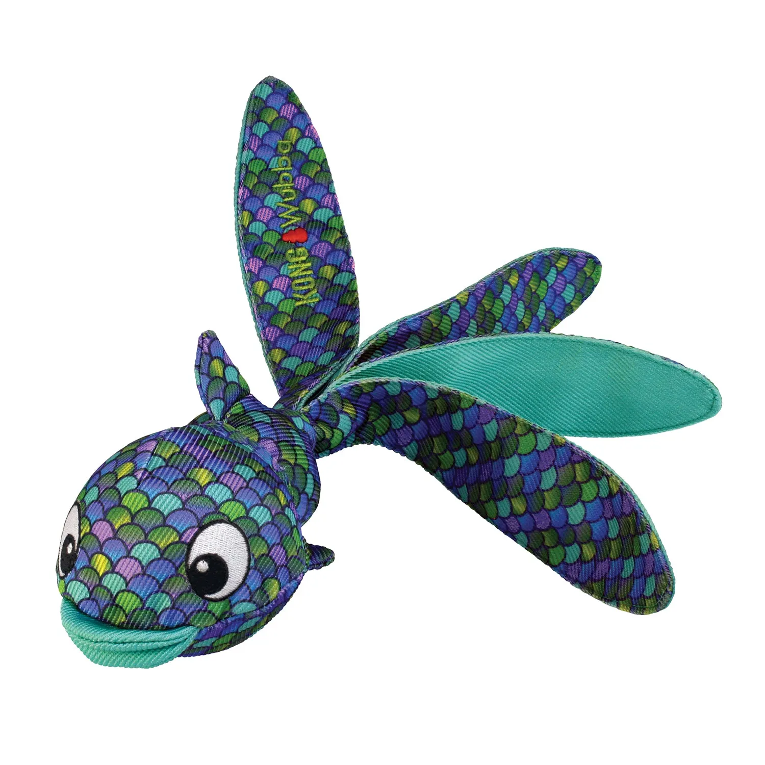 KONG Wubba Finz Blue Dog Toy