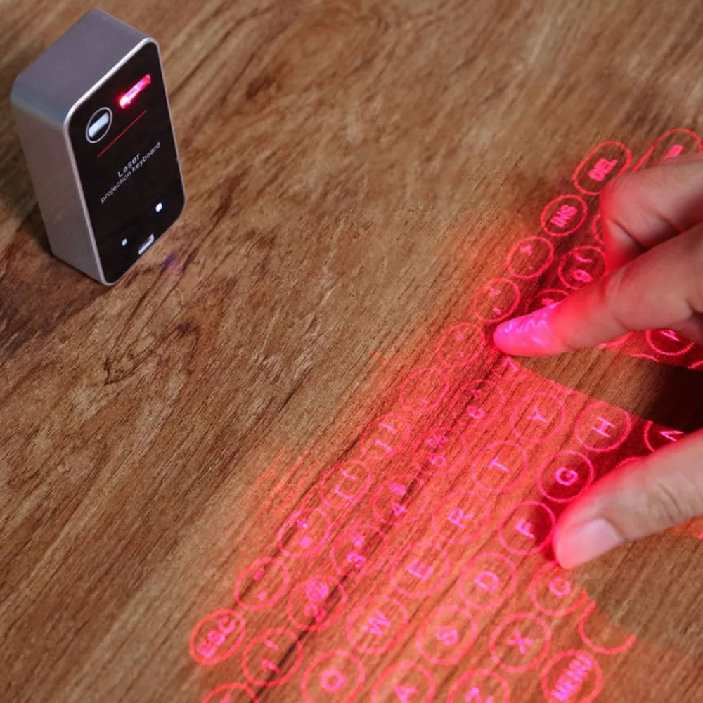 Laser Projected Wireless Keyboard