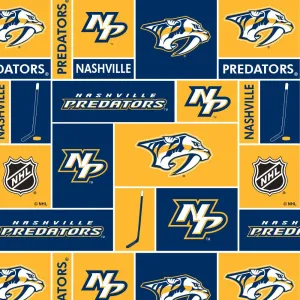 Nashville Predators - NHL Fleece Print - Patchwork