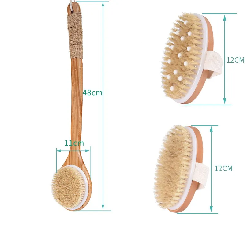 Natural Bristle Exfoliating Brush Set