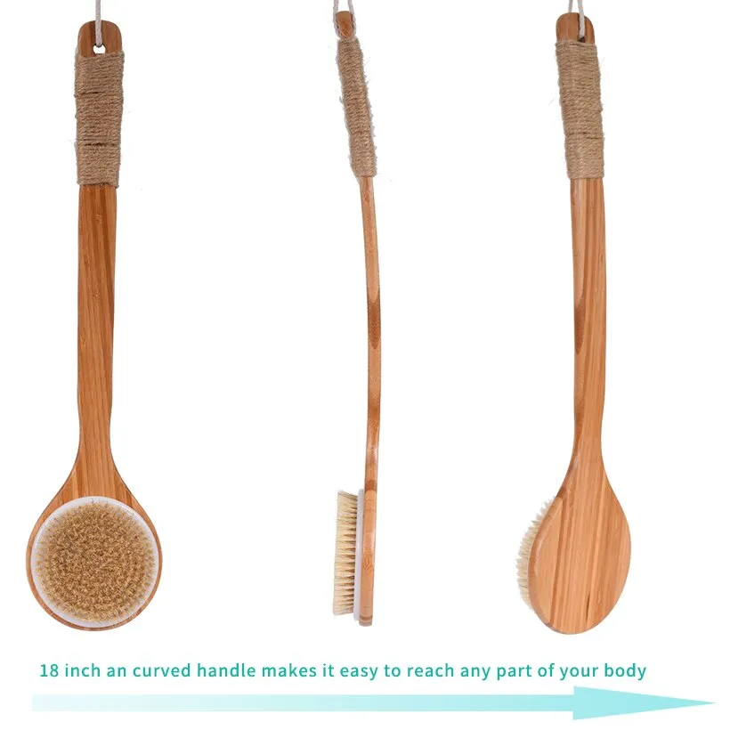 Natural Bristle Exfoliating Brush Set