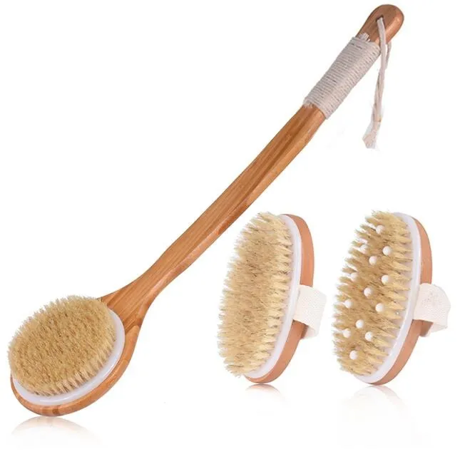 Natural Bristle Exfoliating Brush Set