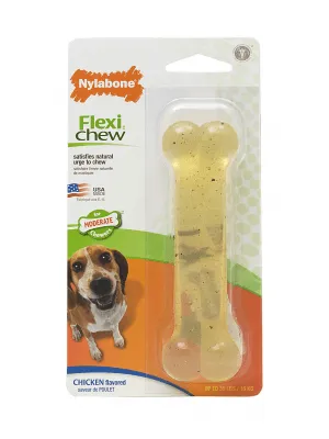 NYLABONE - FlexiChew Chicken Bone on Card Wolf