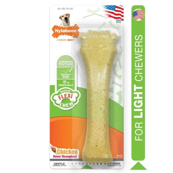 Nylabone Flexichew Moderate Chew Chicken Chew Toy
