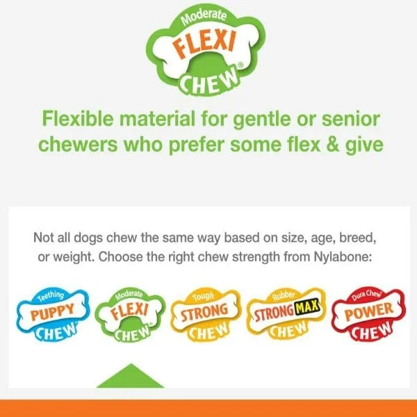 Nylabone Flexichew Moderate Chew Chicken Chew Toy