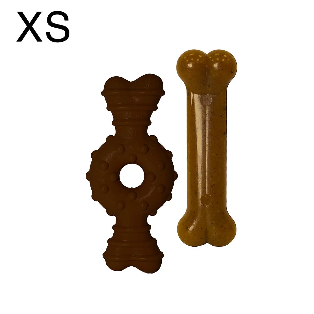 Nylabone Teething Puppy Chew Toys Twin Pack