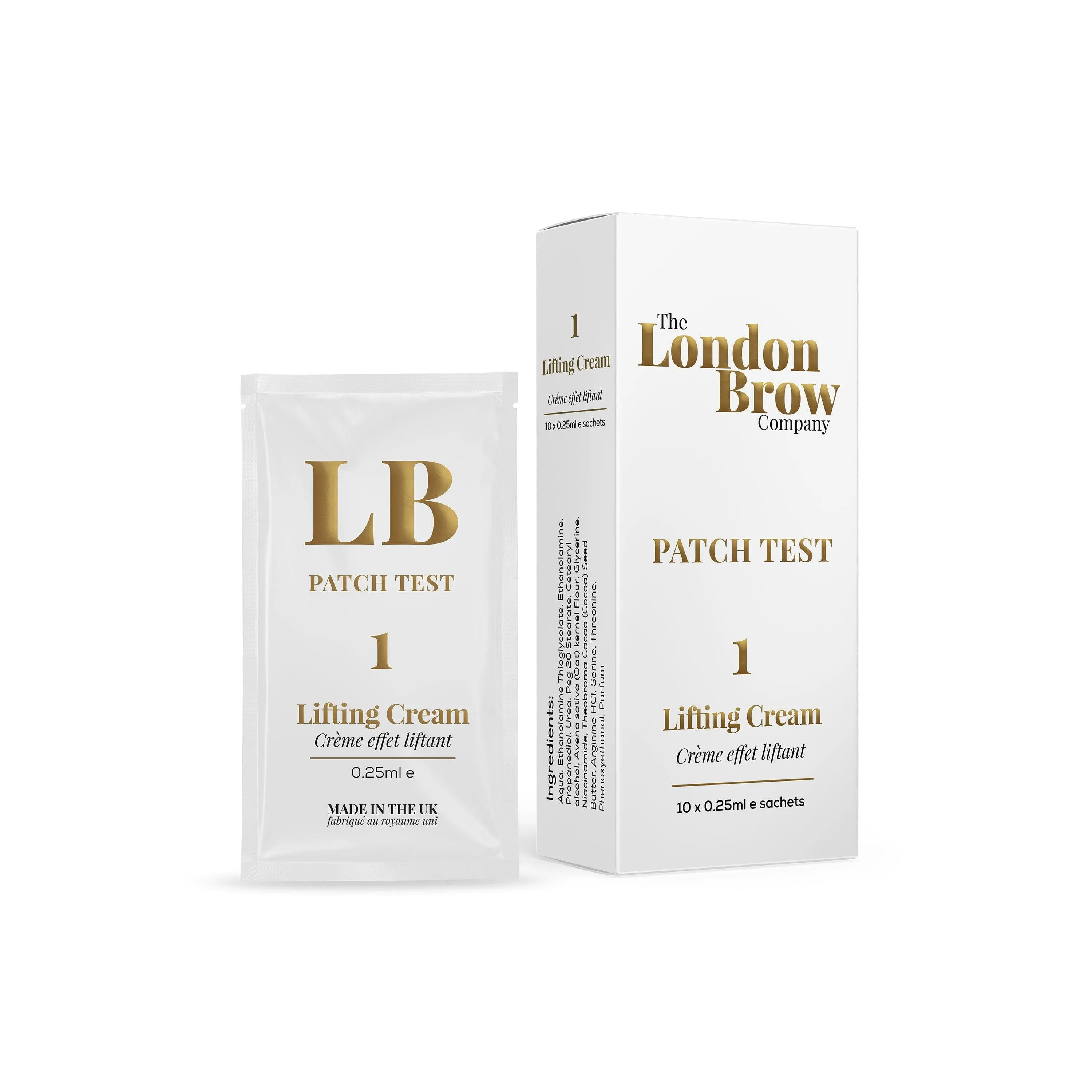 Patch Test Sachets With Client Patch Test Cards - Brow Lamination