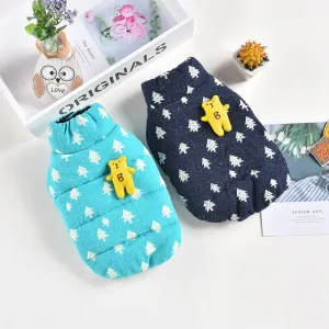 Pet Autumn & Winter Clothes | Four-Legged & Two-Legged Lantern-Shape Outfit for Teddy | Double-Sided Horse Design