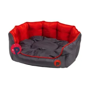 PetFace Oxford Oval Dog Bed Red Large