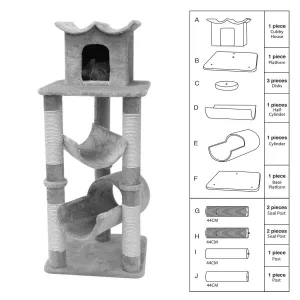Replacement Parts for Cat Tree 47"