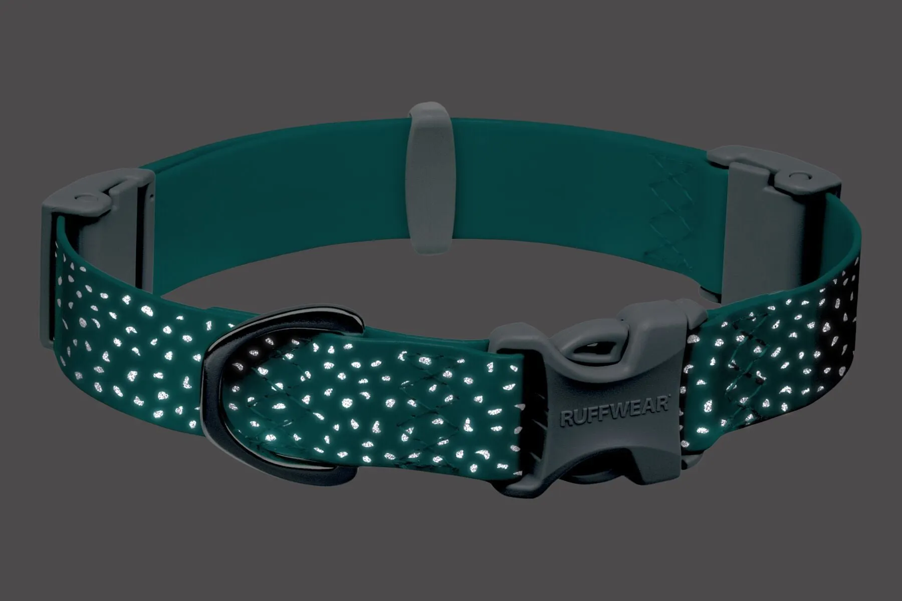 Ruffwear Confluence Reflective Waterproof Dog Collar (Aurora Teal)