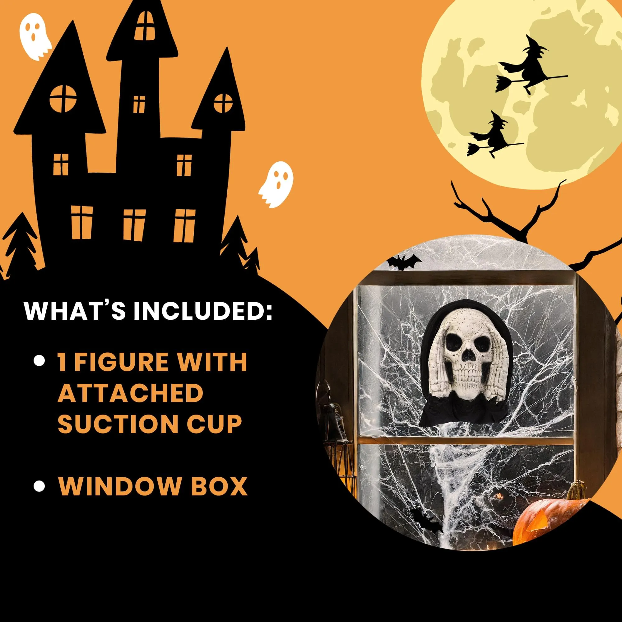 Scary Peeper 12 Inch Reaper Halloween Décor