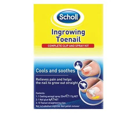 Scholl Ingrowing Toenail Complete Clip and Spray Kit