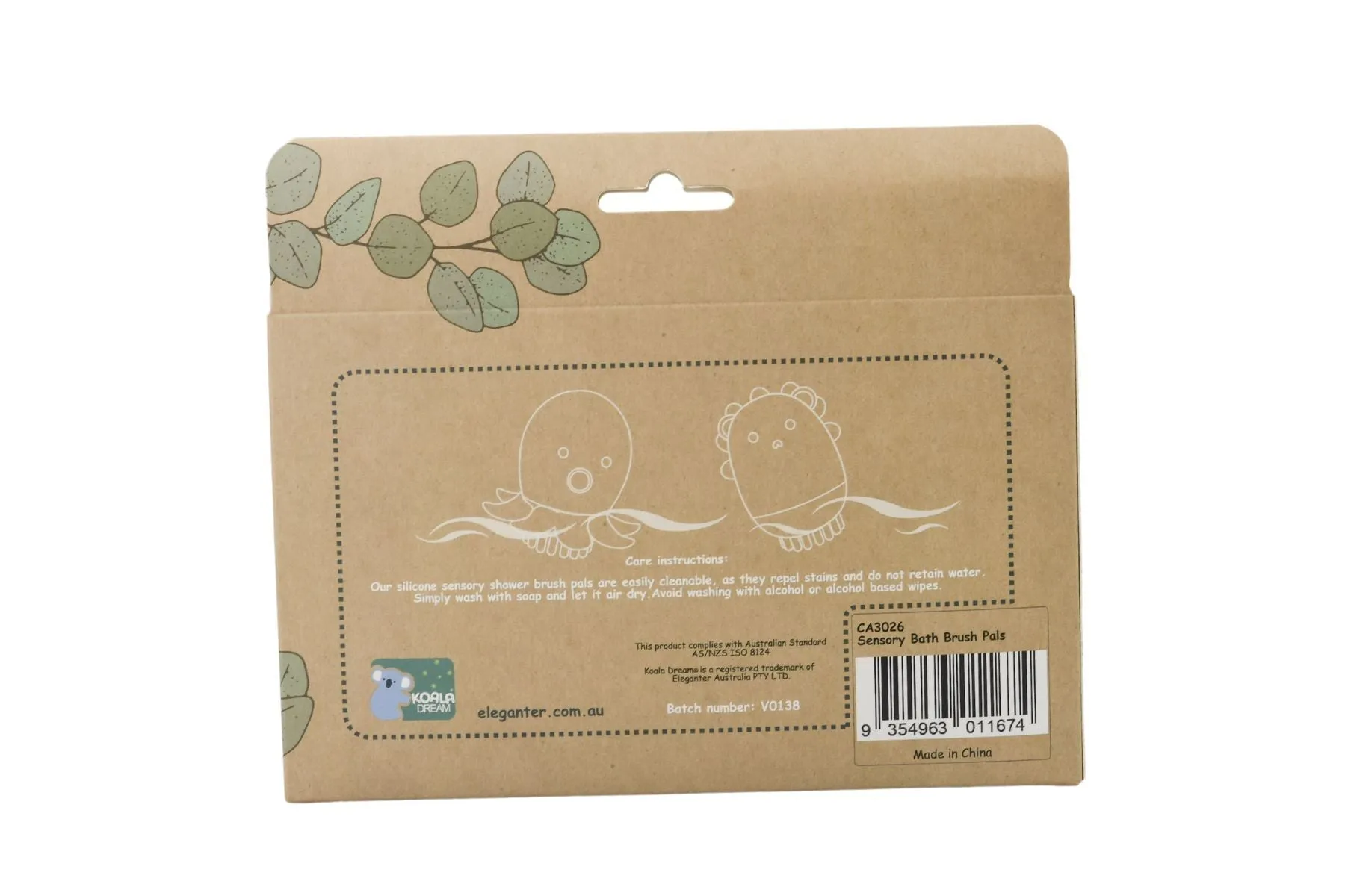 Silicone Animal Bath/Shower Brush 2pcs Set