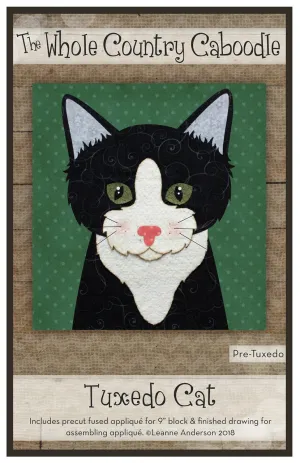 Tuxedo Cat Precut Fused Applique Pack