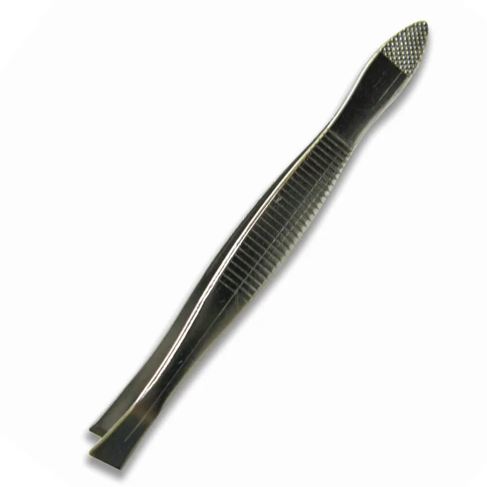 Tweezers - 3.5 Inches Stainless Spade - First Aid Kit Refills - (PK 10 Tweezers)